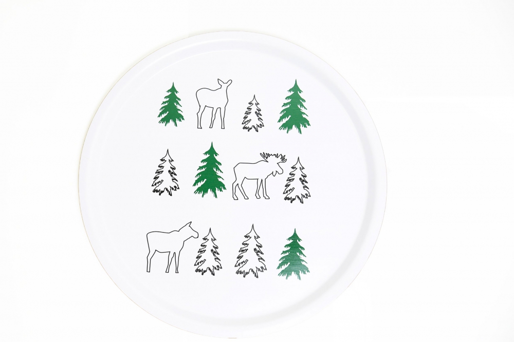 Bild 1 von Serviertablett -Wald und Tiere - typisch schwedisches Design