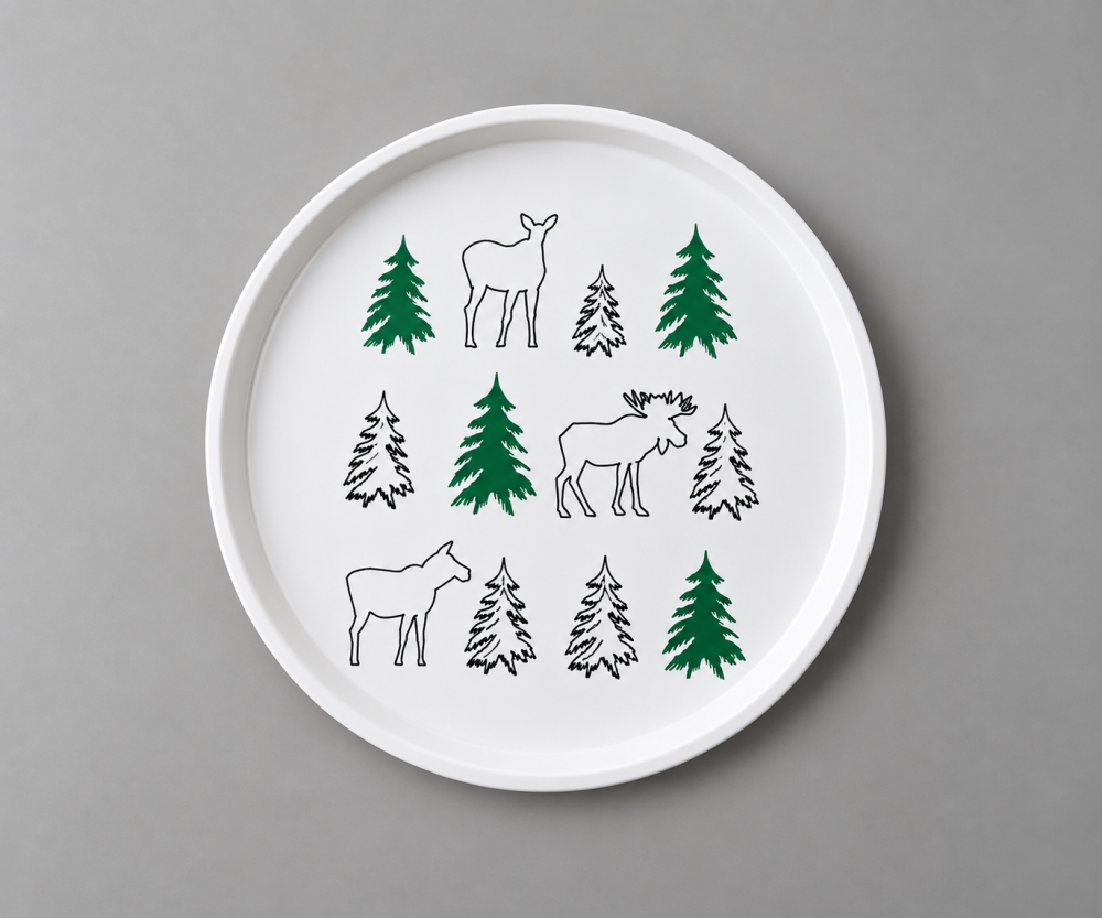 Bild 1 von Serviertablett -Wald und Tiere - typisch schwedisches Design