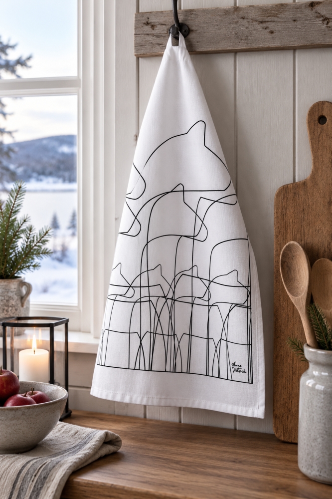 Bild 1 von Geschirrtuch - Dalapferd - typisch schwedisches Design im 3er Set