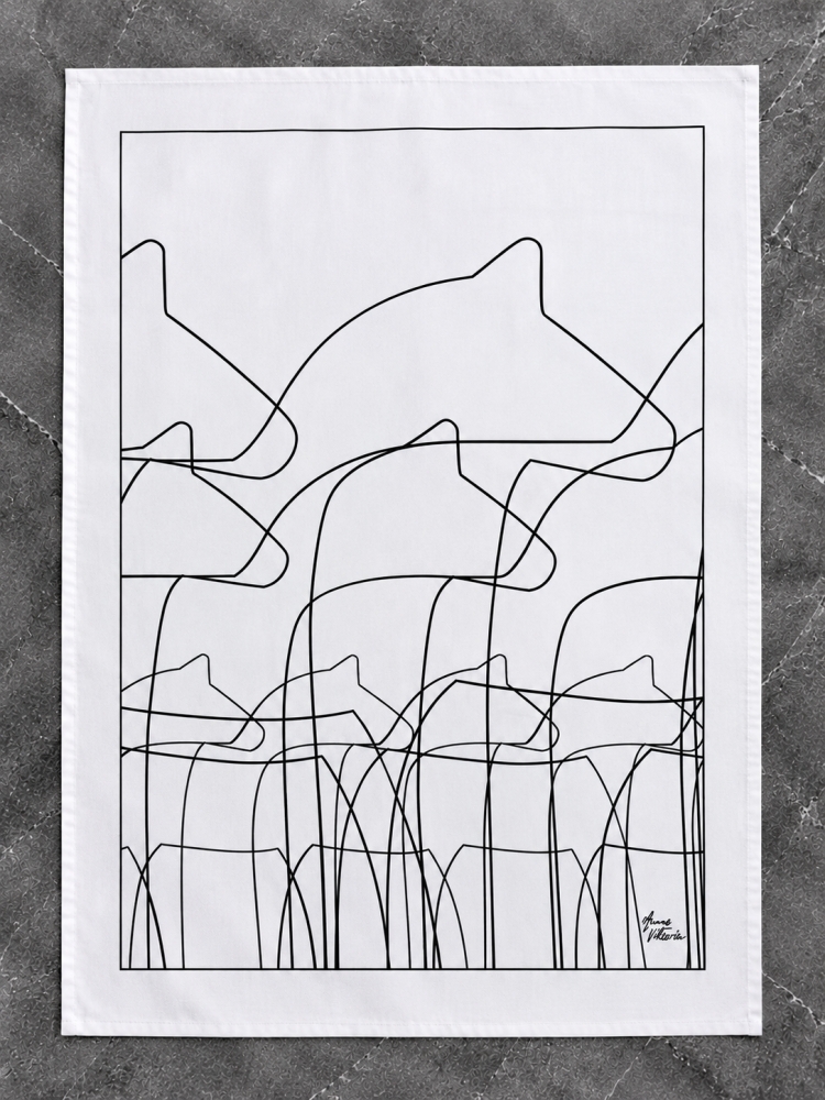 Bild 1 von Geschirrtuch - Dalapferd - typisch schwedisches Design im 3er Set