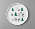 Serviertablett -Wald und Tiere - typisch schwedisches Design