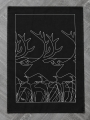 Geschirrtuch Black Edition Rentier - typisch schwedisches Design