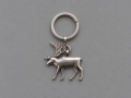 Schlüsselanhänger Rentier aus Metall