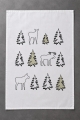 Geschirrtuch - Wald und Tiere - typisch schwedisches Design im 3er Set