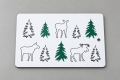 Schneidebrett - Wald und Tiere - typisch schwedisches Design