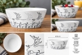 Rentier-Schale aus Porzellan - typisch schwedisches Design