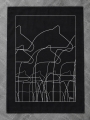 Geschirrtuch Black Edition Dalapferd  - typisch schwedisches Design  im 3er Set